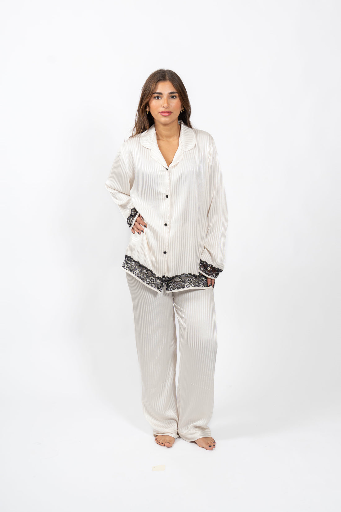 Blush Lace Satin Set