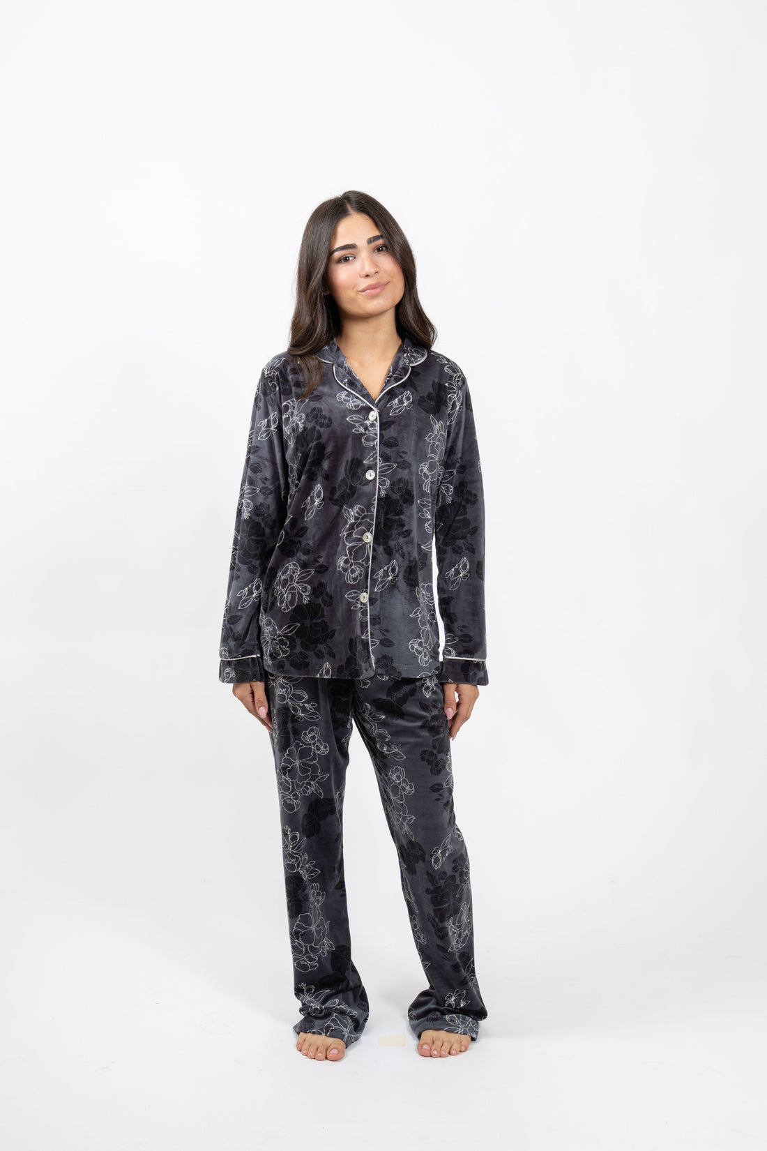 Dark Blossom Velvet Set