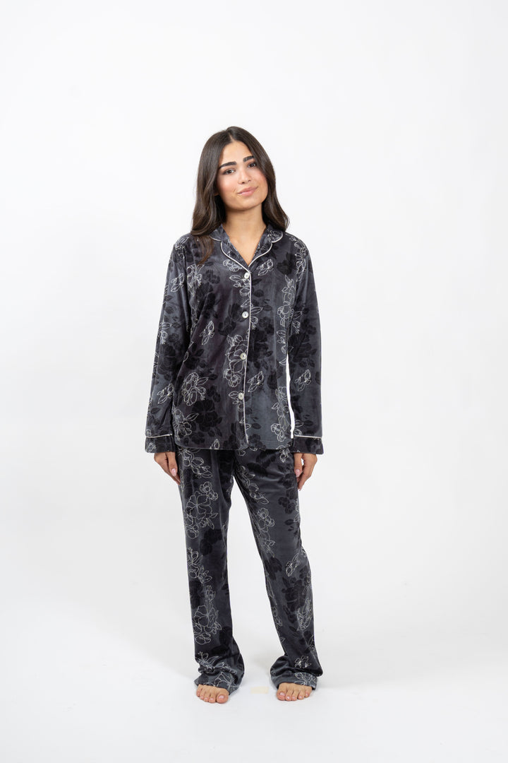 Dark Blossom Velvet Set