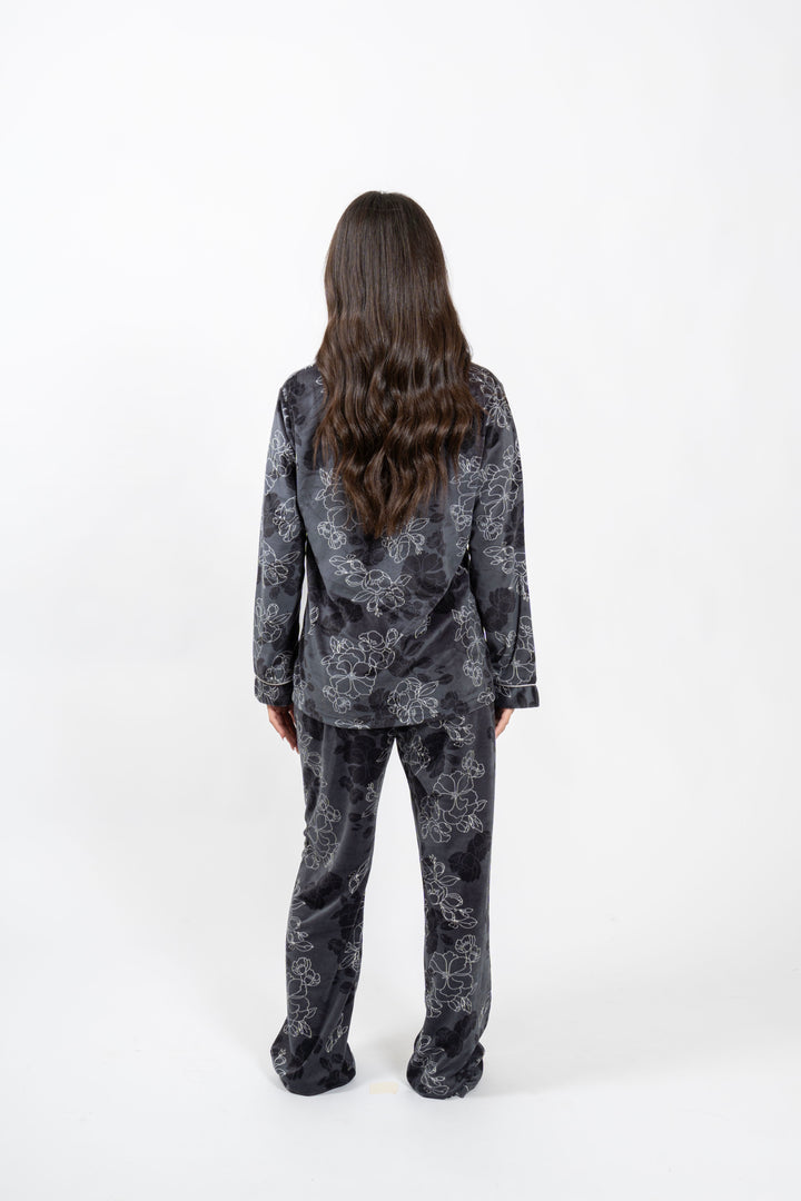 Dark Blossom Velvet Set